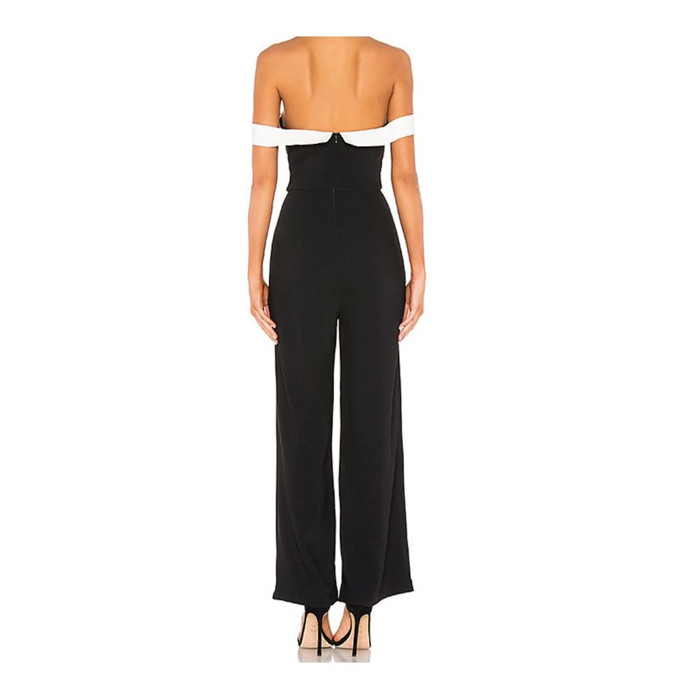 Superdown Camilla Color Block Jumpsuit Black - image 3